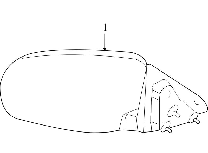 05008989AB 2008-2010 Dodge Avenger Driver Front Left Door Mirror Used 1AK92RXFAD 