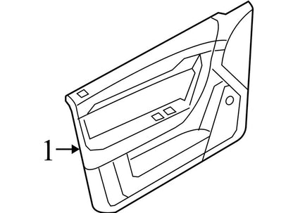96649579 2007-2008 Chevrolet Aveo Driver FL Door Interior Trim Panel Used 96649579 OEM