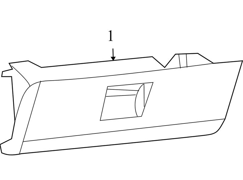 00005924 2009-2012 Dodge Ram Passenger FR Dashboard Glove Box Used 1NL843L1AB OEM