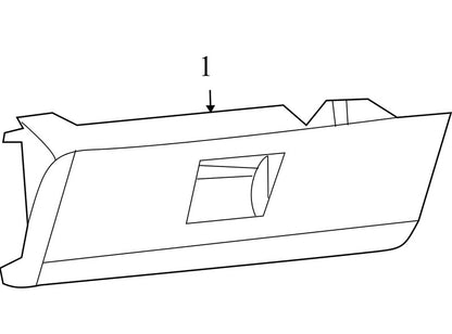 00005924 2009-2012 Dodge Ram Passenger FR Dashboard Glove Box Used 1NL843L1AB OEM