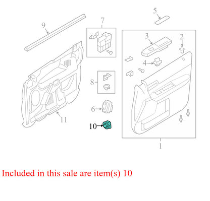 8F9Z17B676A 2008-2012 Ford Escape Door Mirror Switch Assembly Used OEM 79FT17B676AA3JA6