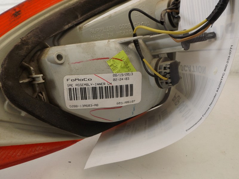 D2BZ13404D 2011-2019 Ford Fiesta Driver Rear RL Inner Tail Light Used OEM D2BB13A603