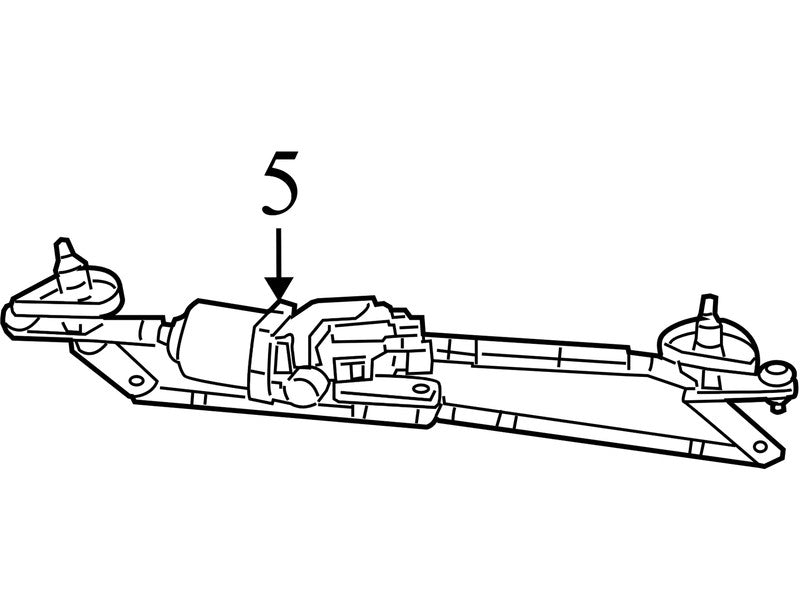 5303780AG 2007-2012 Dodge Caliber Front Windshield Wiper Motor Used 5303780AG OEM