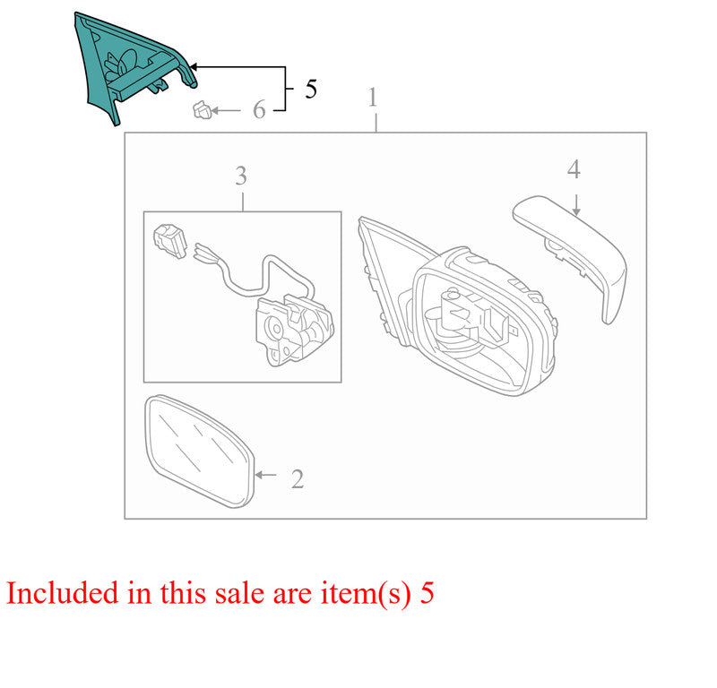 76270SDAA110M1 2003-2007 Honda Accord Driver Left Door Mirror Cover Used 76270SDAA110M1 