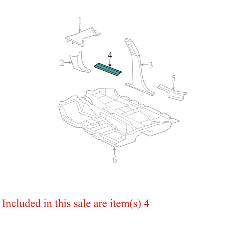 0XQ91XDVAE 2008-2010 Dodge Avenger Driver Front Left Door Sill Plate Used 1SL44DX9AA 