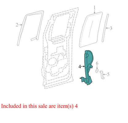 6L341827000AC 2004-14 Ford F-150 Extended Super Cap RR Window Regulator Used 6L3Z1827000BA OEM