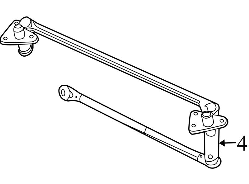 96450750 2006-2008 Chevrolet Aveo Front Windshield Wiper Linkage Used 96450750 OWM