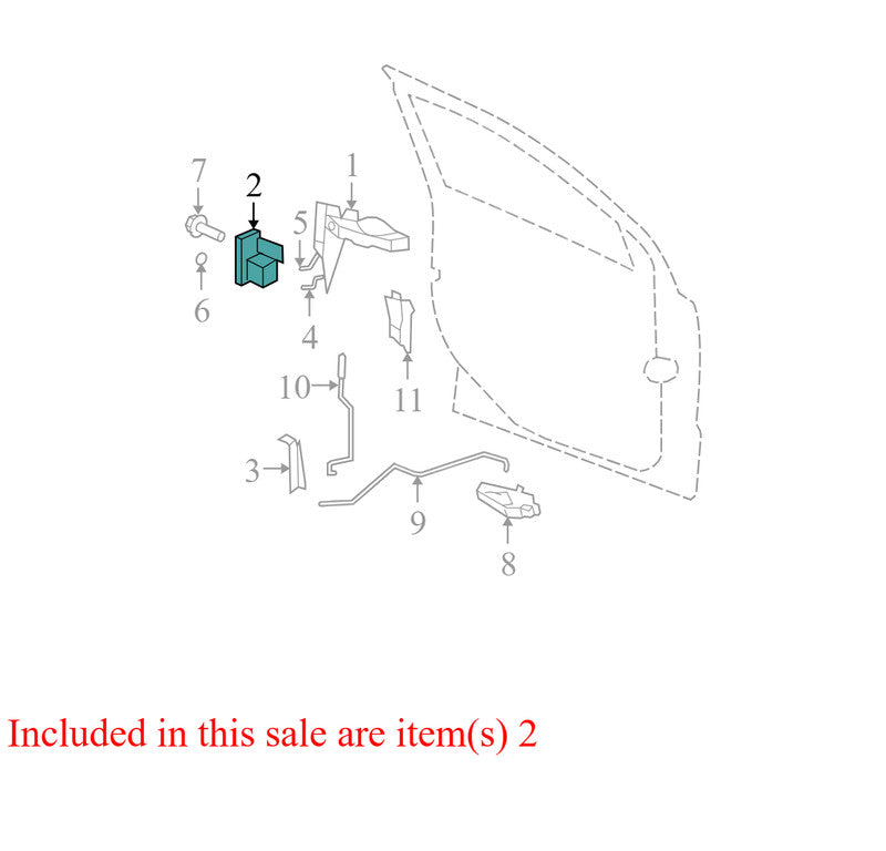 P04589409AEB 2007-2009 Dodge Caliber Driver FL Door Latch Assembly Used P04589409AEB OEM