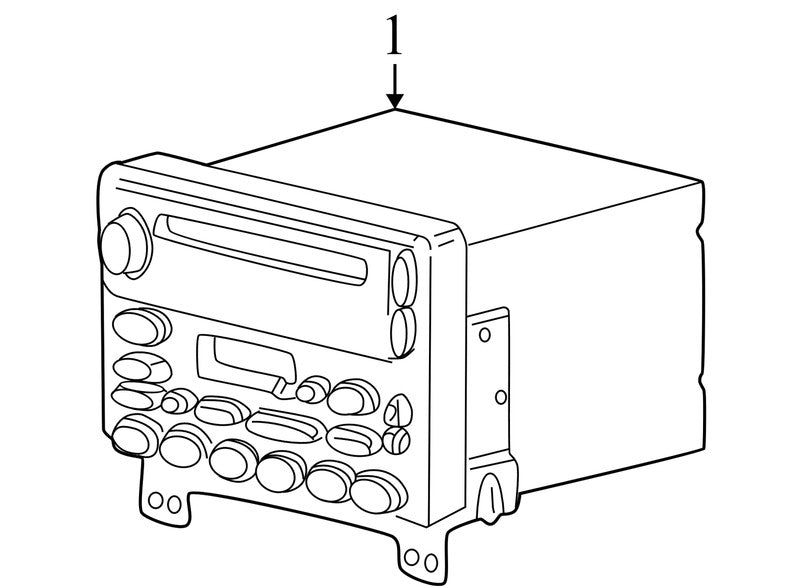 6L2Z18C868AA 2006-2010 Mercury Mountaineer Radio Unit Used OEM Navigation 8L2T-18K931-BA