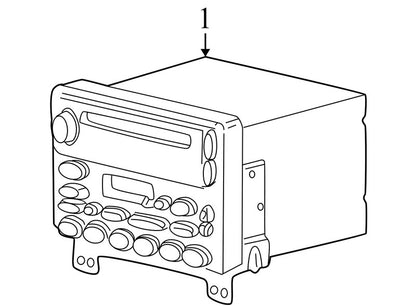 6L2Z18C868AA 2006-2010 Mercury Mountaineer Radio Unit Used OEM Navigation 8L2T-18K931-BA