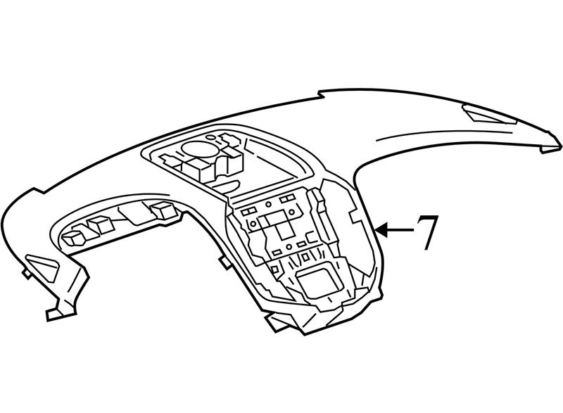 22854862 2010-2017 Chevrolet Equinox Instrument Panel Pad Used OEM 22854862