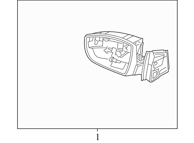 CM5117683CN5DST 2012-2014 Ford Focus Driver FL Door Mirror Used CM5Z17683A OEM