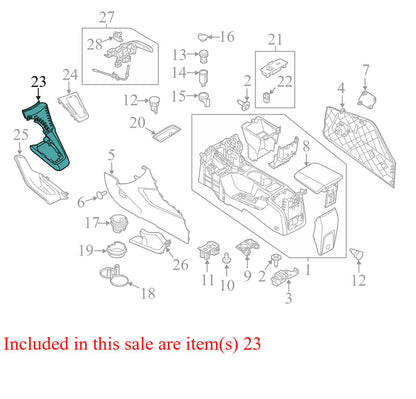 BM51A045H92B 2012-2014 Ford Focus Center Console Trim Panel Used BM5Z5804567CB OEM
