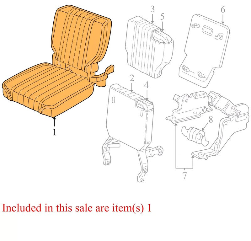 15714088 1998-2005 Chevrolet S10 Rear Jump Seat 15714088
