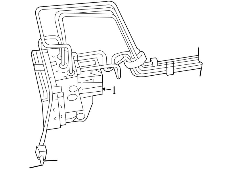5179854AA 2007-2008 Dodge Caliber ABS Hydraulic Assembly Used 5179854AA OEM