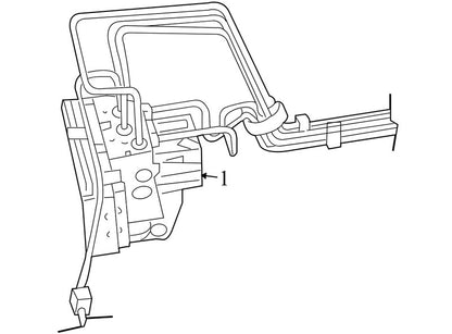 5179854AA 2007-2008 Dodge Caliber ABS Hydraulic Assembly Used 5179854AA OEM