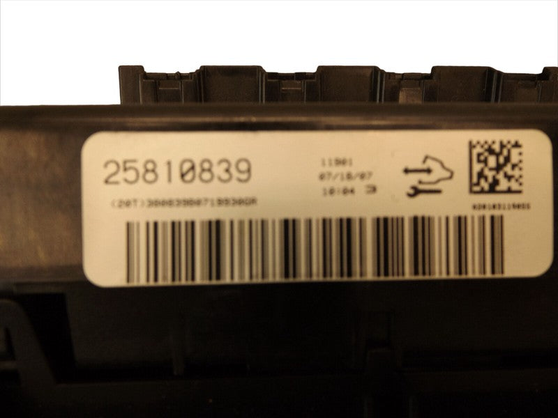 25810839 2006-2011 Chevrolet Impala HVAC Temperature Control Panel Used 22884766