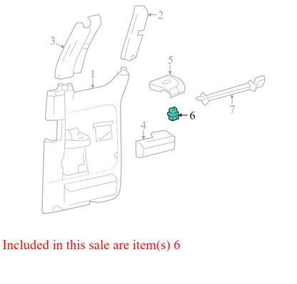 5L1Z14529BA 2004-2008 Ford F-150 XLT Passenger Rear RR Window Switch Used OEM 4L3414B13