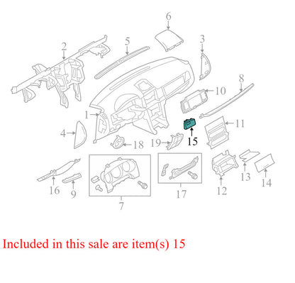 AE5H19T562 2010-2012 Lincoln MKZ Dashboard Air Vent Used OEM AH6Z54046A76AH