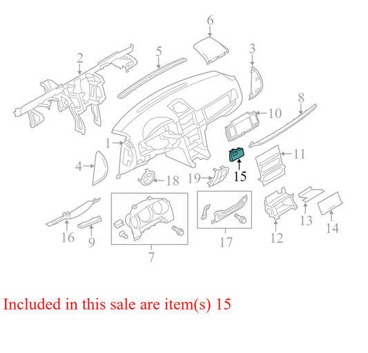 AE5H19T562 2010-2012 Lincoln MKZ Dashboard Air Vent Used OEM AH6Z54046A76AH