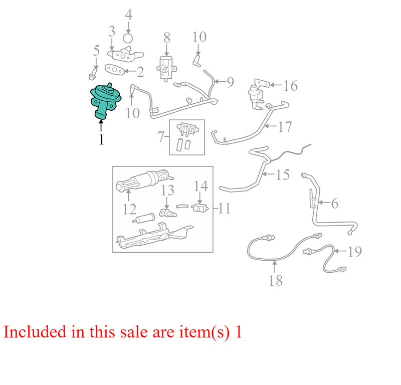 XR1Z9D475BA 2001-2012 Ford Escape Exhaust Gas Recirculation (EGR) Valve Used OEM F63E9J459AA