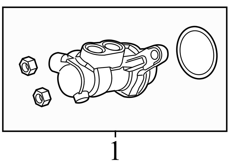 EV6Z2140A 2012-2014 Ford Focus 2.0L Brake Master Cylinder Used EV6Z2140A OEM