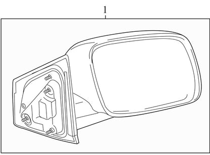 1UD781XRAB 2009-2020 Dodge Journey Driver FL Door Mirror Used OEM 1CE281BSAE 
