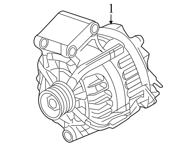 AE8Z10346A 2011-2019 Ford Fiesta Alternator AE8T10300AA Used OEM 1.6L