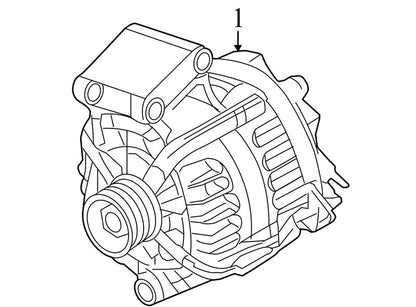 AE8Z10346A 2011-2019 Ford Fiesta Alternator AE8T10300AA Used OEM 1.6L