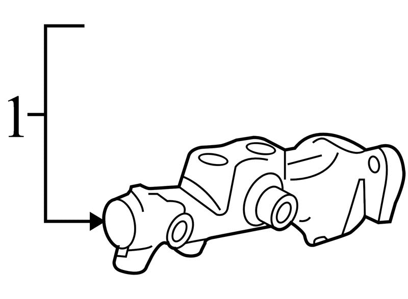 CT4Z2140A 2007-2010 Lincoln MKX Brake Master Cylinder Used CT4Z2140A OEM