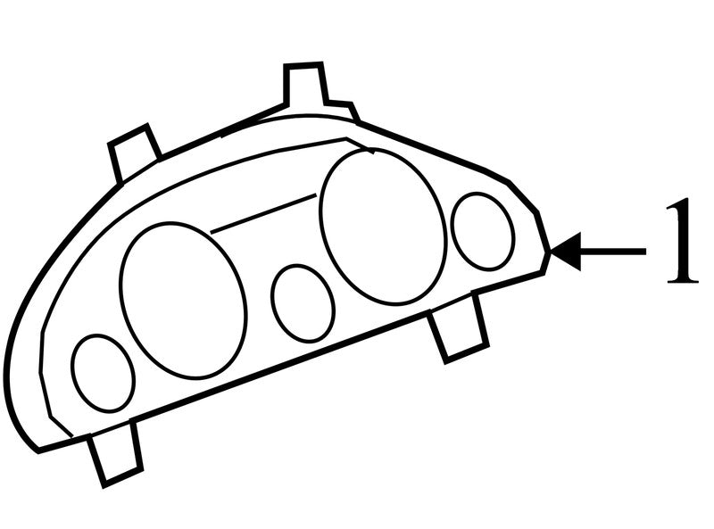 2008-2012 Buick Enclave Instrument Cluster