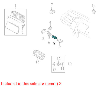 6H6T10D889ADW 2007-2010 Lincoln MKX Driver Information Display Switch Used 6H6T10D889ADW OEM