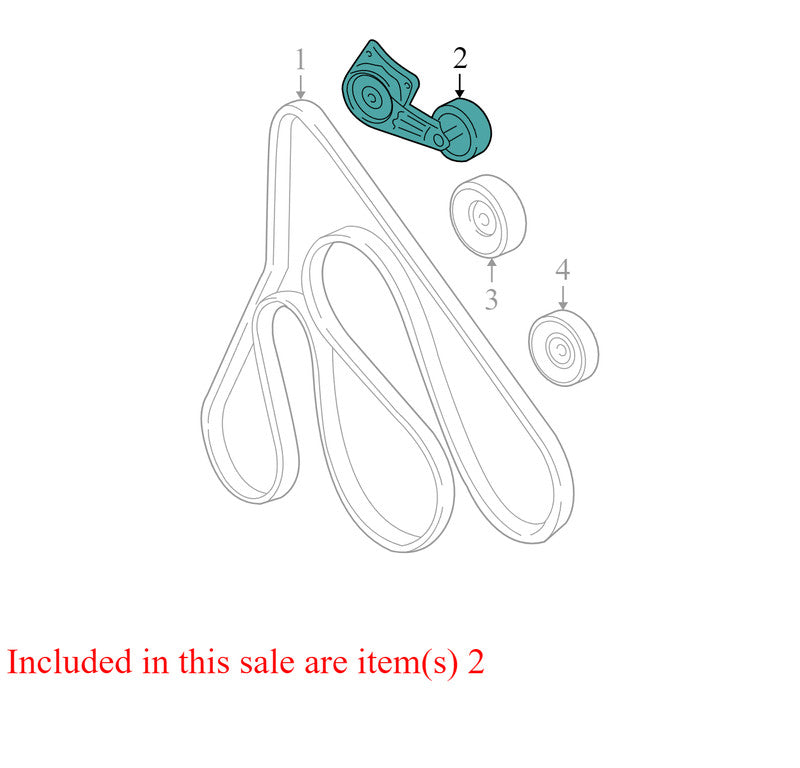 1L2Z6B209D 2006-2010 Mercury Mountaineer Accessory Drive Belt Tensioner Assembly Used OEM