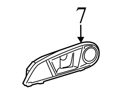 AE8Z5422600FA 2011-2019 Ford Fiesta Interior Front Right Door Handle AE83A22600 Used OEM