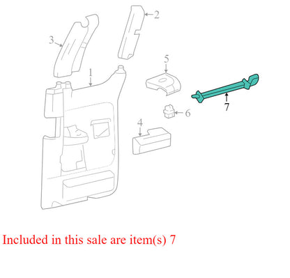 2004-2008 Ford F-150 XLT Passenger Rear RR Interior Window Molding Used OEM 