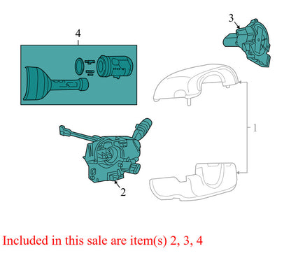 5057473AA 2007-2009 Dodge Dakota Steering Column Assembly Used 5057473AA OEM