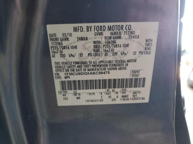AL8Z19B555A 2008-2012 Ford Escape A/C Evaporator Core &amp; Case Assembly Used AL8Z19B555A