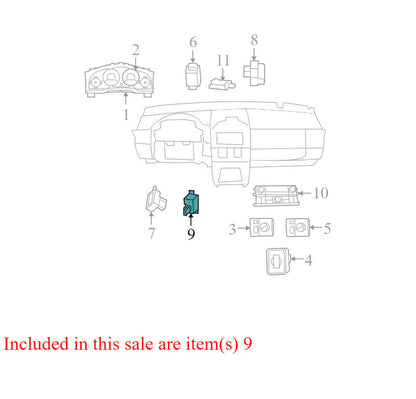 05026149AE 2008-2010 Chrysler Town &amp; Country Keyless Entry Receiver Used OEM 68210155AB