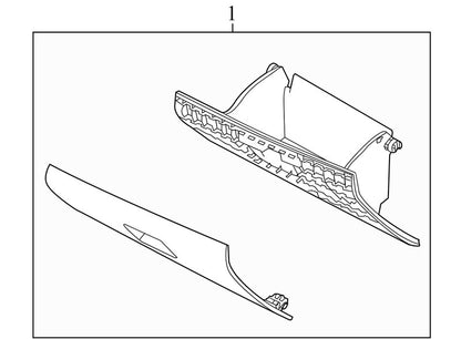 AH6354060T10AH35 2010-2012 Lincoln MKZ Glove Box Used OEM AH6Z54060T10AA