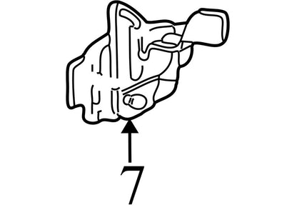 4L3Z16700AB 2004-2008 Ford F-150 Front Hood Latch Used OEM 4L3Z16700AB