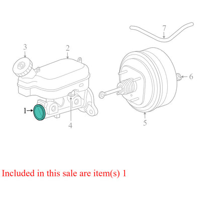 4877805AH 2004-2008 Chrysler Pacifica Brake Master Cylinder W/ Reservoir Used OEM