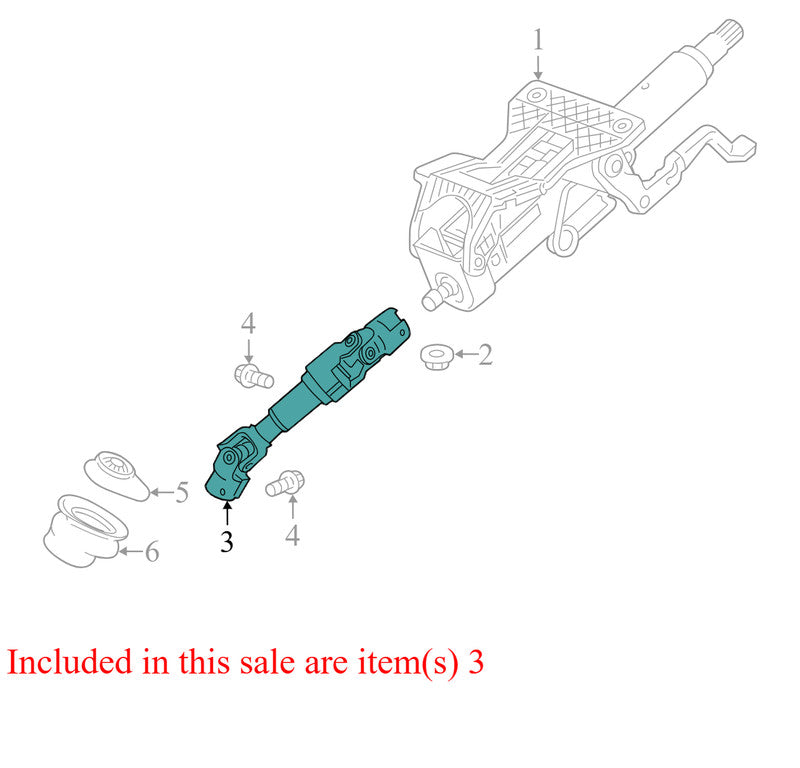 13364134 2013-2014 Buick Verano Steering Shaft Used 13364134 OEM