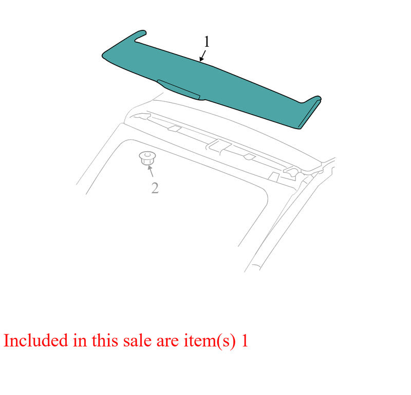 OYO84TRMAJA 2007-2012 Dodge Caliber Rear Spoiler Used OYO84TRMAJA OEM