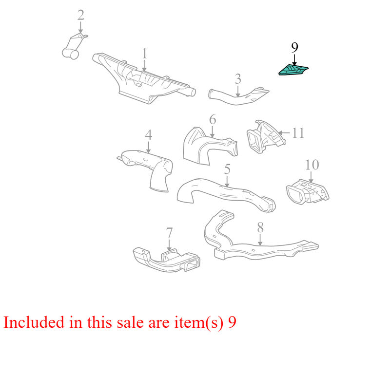 25984539 2010-2017 Chevrolet Equinox Passenger RH Dash Air Vent Used OEM 20862308