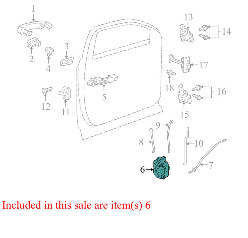 13579523 2010-2017 GMC Terrain Driver FL Door Latch Assembly Used 13579523 OEM