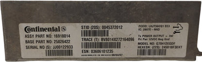 16918014 2005-2010 Pontiac G6 Onstar Communications Module Used OEM 16918014