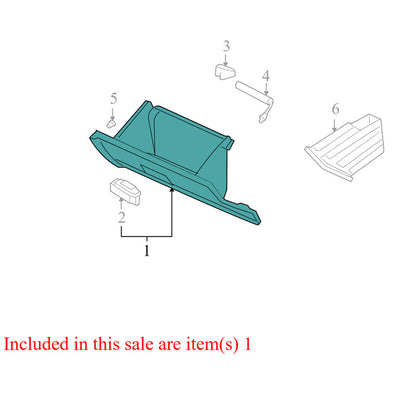 7E5354060T10AA 2006-2009 Ford Fusion Glove Box Assembly Camel Tan Used 7E5354060T10AA OEM
