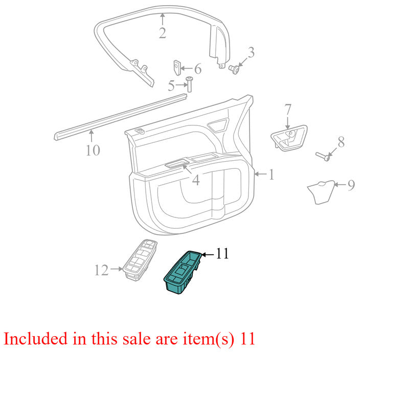 4602540AF 2009-2010 Dodge Journey Passenger FR Door Window Switch Used OEM 10003135