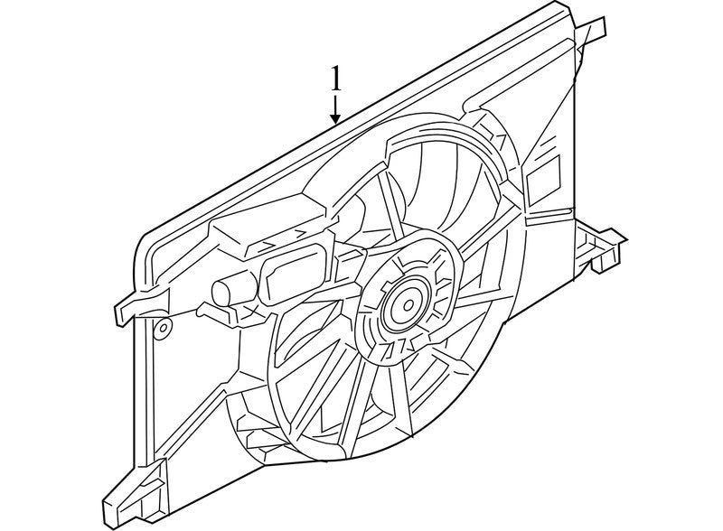 FD67098A2308D 2012-2014 Ford Focus Front Engine Cooling Fan Assembly 2.0L Used CV6Z8C607R OEM