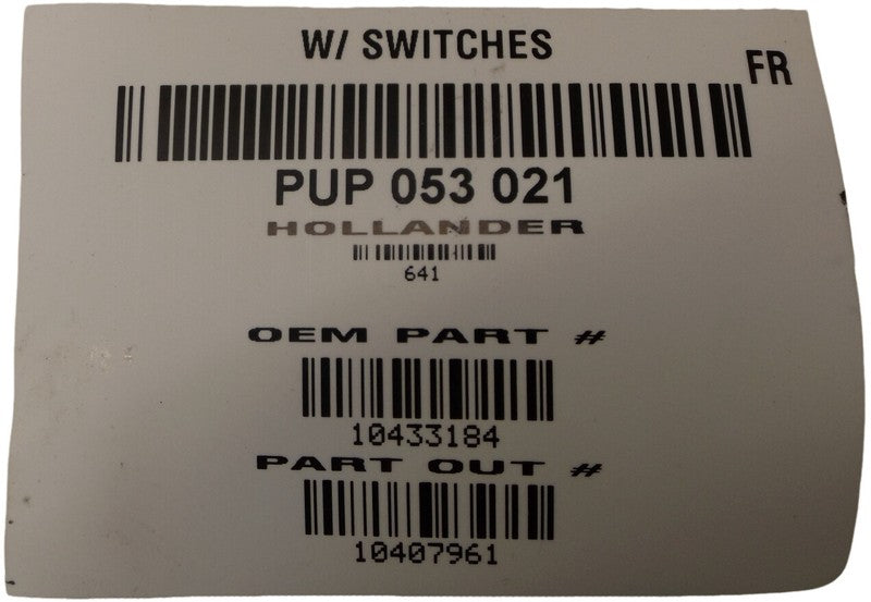 10407961 1998-2005 Oldsmobile Silhouette Passenger FR Window Switch Used OEM 10433184